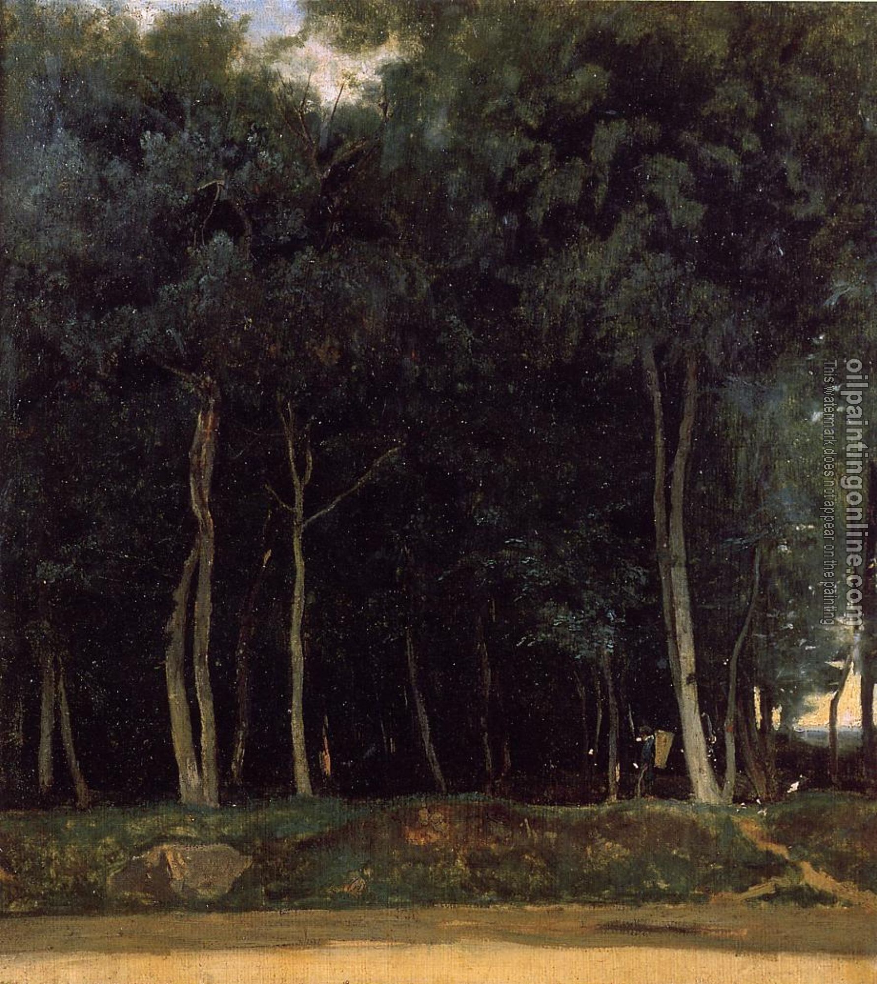 Corot, Jean-Baptiste-Camille - Fontainebleau, the Bas-Breau Road